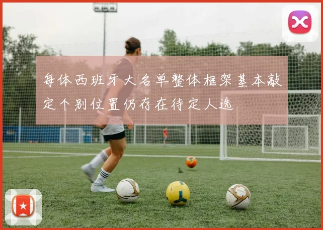 每体西班牙大名单整体框架基本敲定个别位置仍存在待定人选