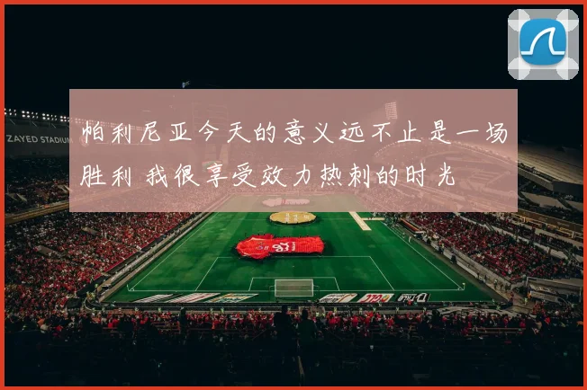 帕利尼亚今天的意义远不止是一场胜利 我很享受效力热刺的时光
